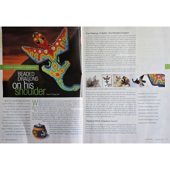 Beadwork Magazine June July 2007 Seeds And Chains A Steely Zen Necklace - Picture 7 of 16